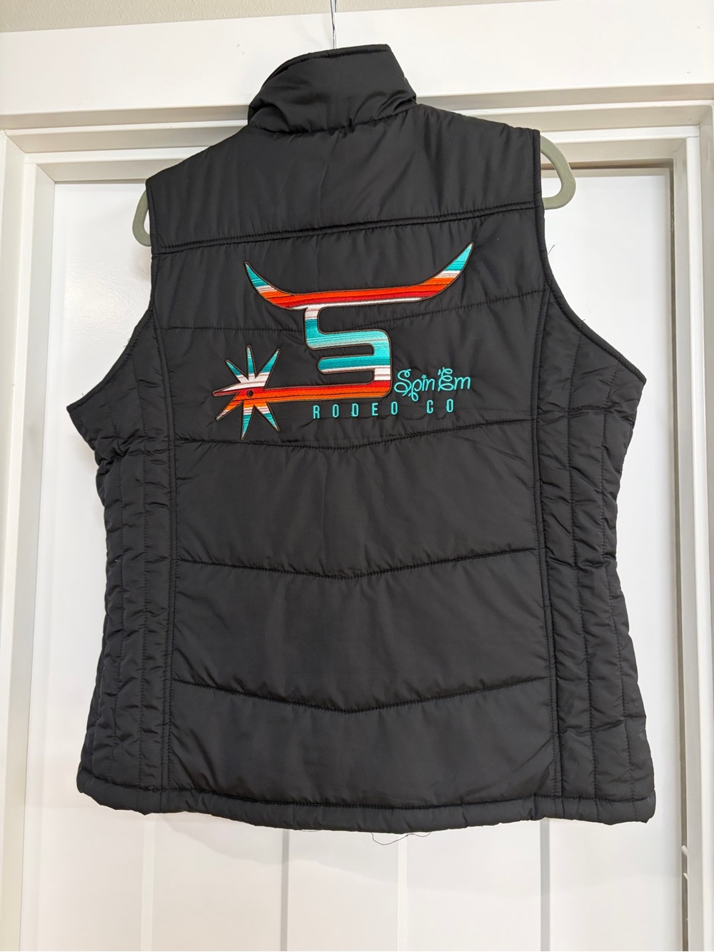 Quilted Puffer Vest - Black